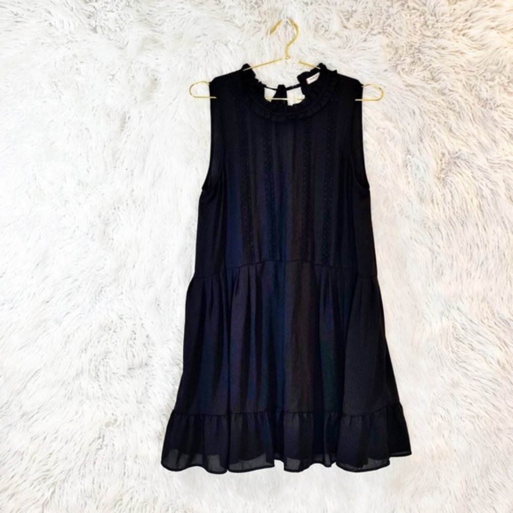 Sunday Best black tiered sleeveless dress